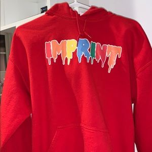 Imprint Red Hoodie